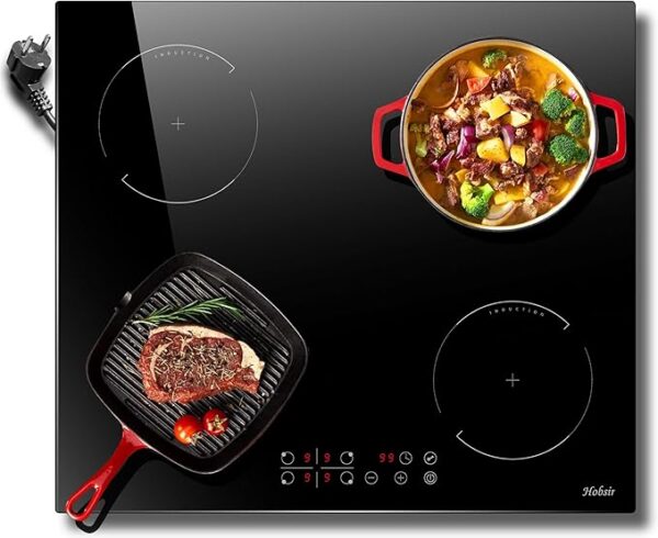HOBSIR hsi b46414 Induction Hob with Plug 4 Zones Built-in Hob Induction