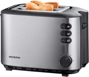 Severin AT2514 Stainless Steel Toaster Black
