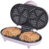 Bestron Double Waffle Iron for Classic Heart Waffles