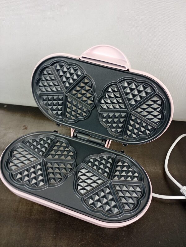Bestron Double Waffle Iron for Classic Heart Waffles – pilt 2