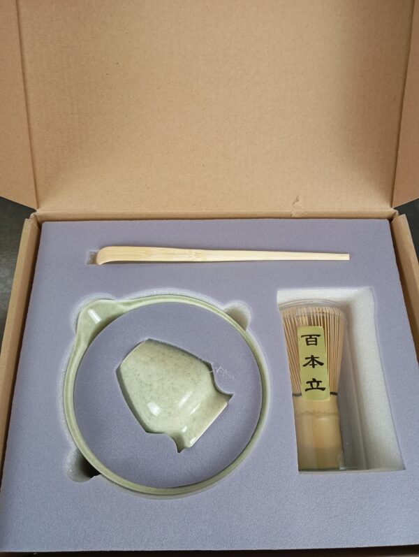 TANG PIN Matcha Set - Match Bowl with Spout and Whisk - Image 2