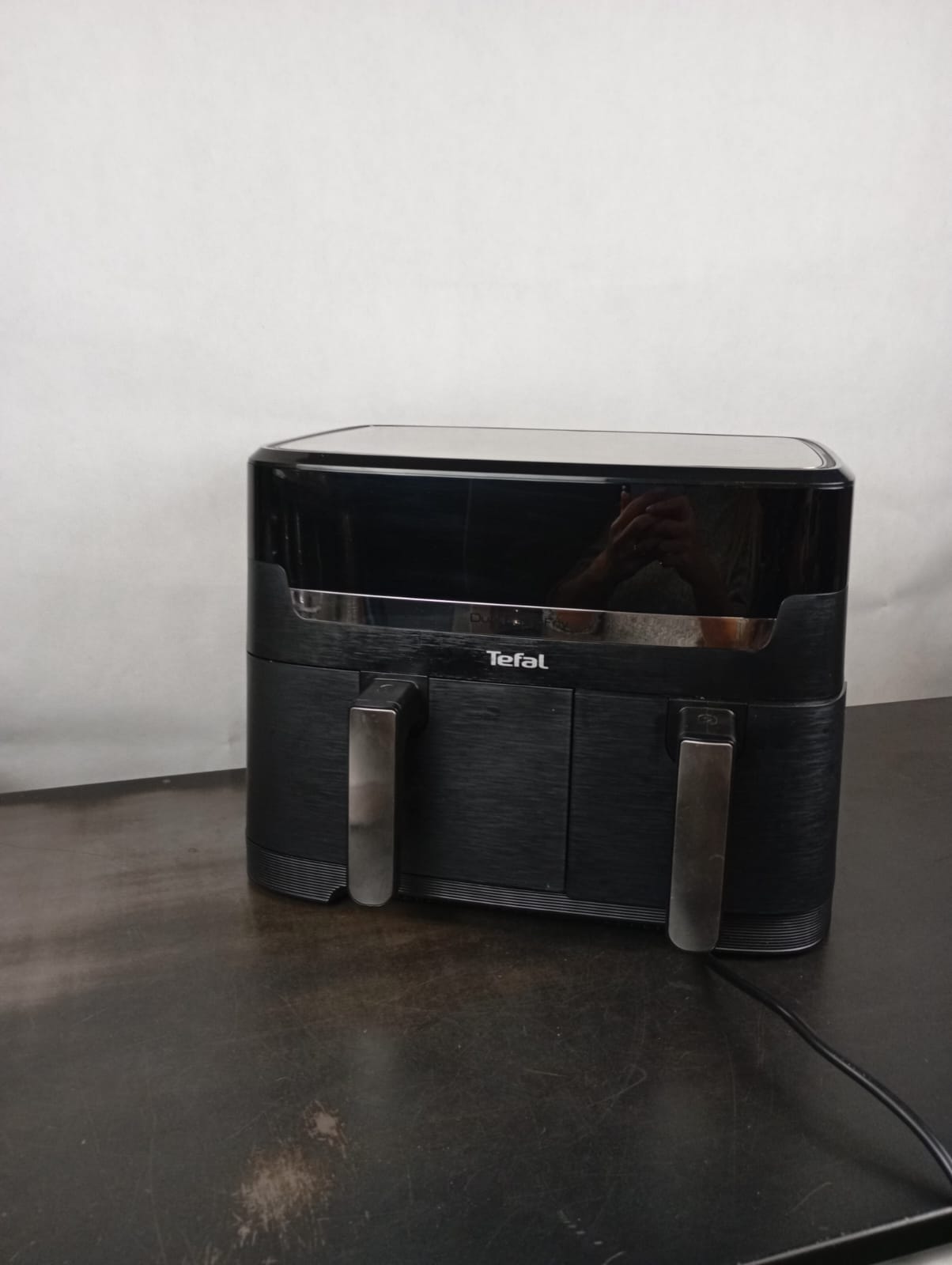 Tefal Airfryer (EY905D) Dual Easy Fry & Grill Silver - Image 2