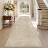 Beige hallway rug 90 x 60