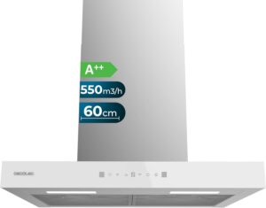 Cecotec Flux TT 605500 Cooker Hood 60 cm White A++