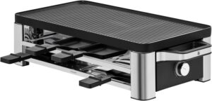 WMF Lono Raclette grill with pans and sliders, raclette 8 people, 1500 W