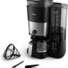 Philips All-in-1 Filter Coffee Machine, Integrated Cone Grinder for Freshly Ground Coffee