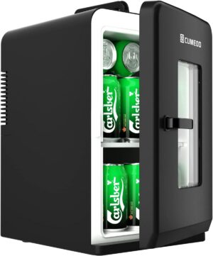 Cumeod 15 Litres / 21 Cans Mini Fridge, 2 in 1 Small Fridge with Cooling and Heating Function