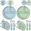 BFS-02A panda ear 2 Pack Silicone Divided Suction Plate