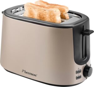 Bestron Satin Collection Toaster with 2 Roasting Chambers