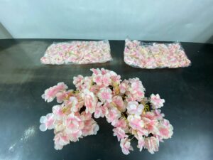Artificial flowers pink